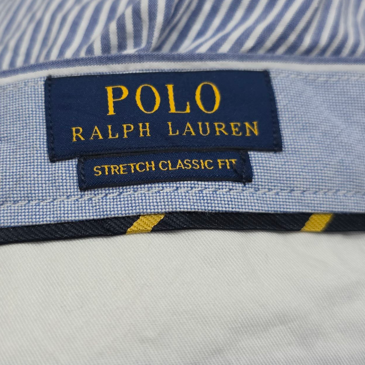 Bermuda Ralph Lauren Talla 35 Azul Lineas