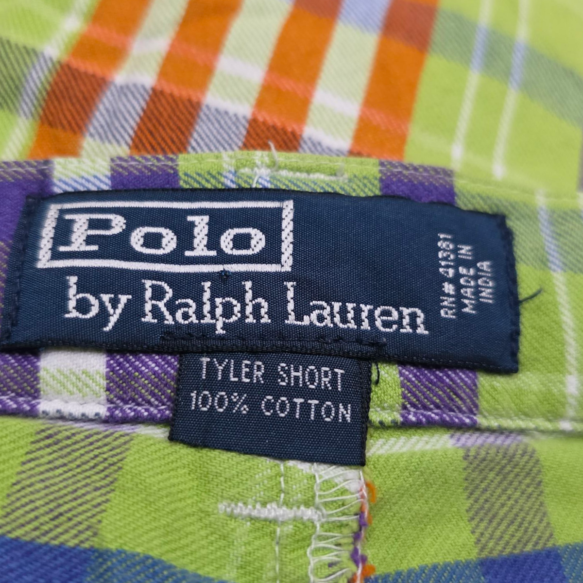 Bermuda Ralph Lauren Talla 36 Cuadro Verde