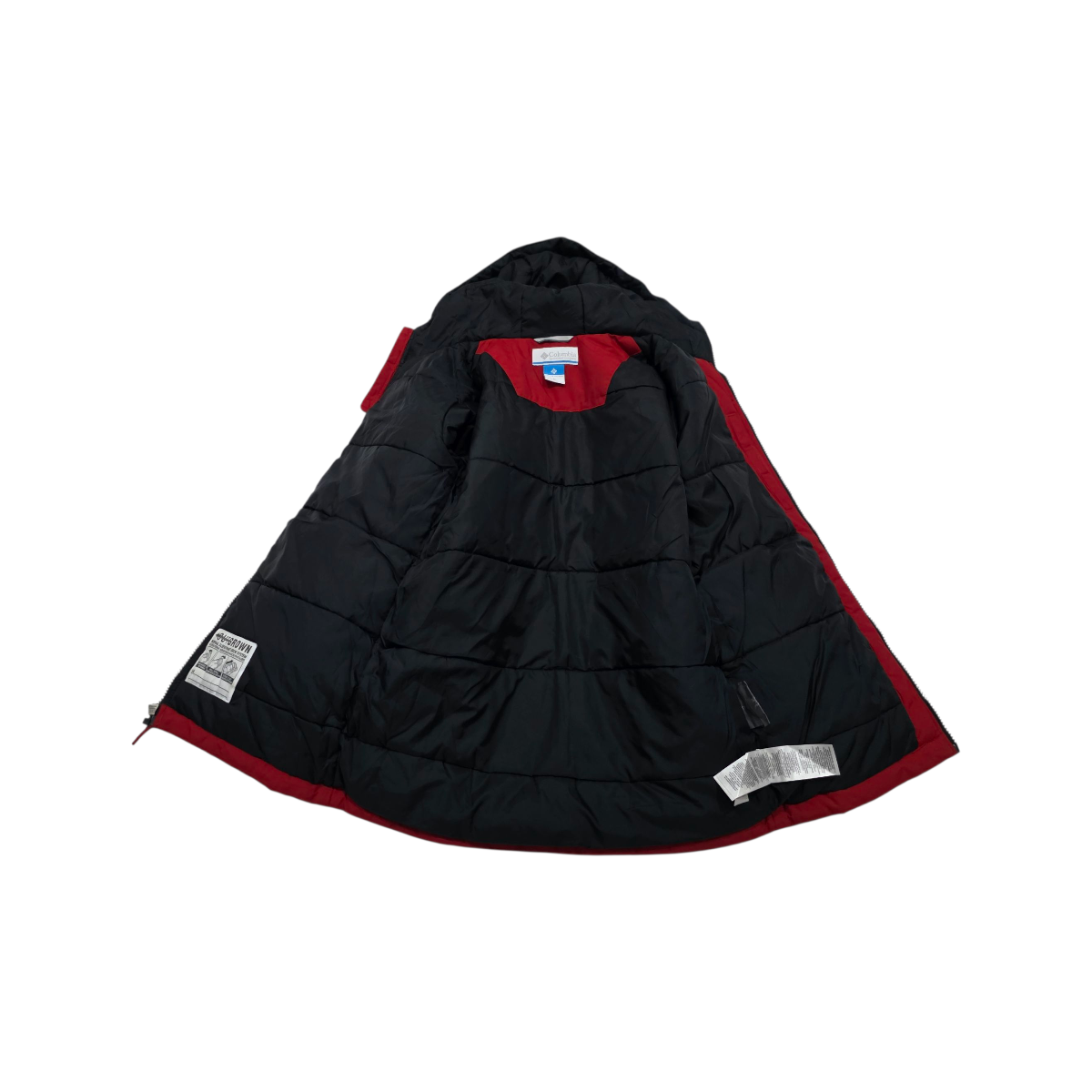Chamarra Columbia Adolescente M 10-12 Rojo Gris