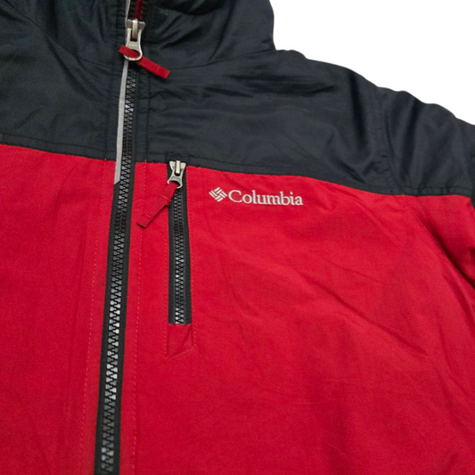 Chamarra Columbia Adolescente M 10-12 Rojo Gris