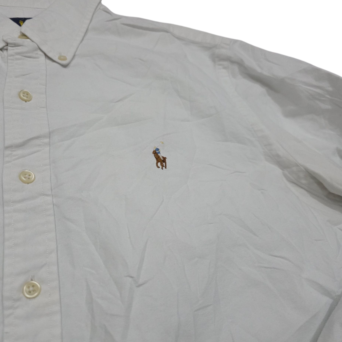 Camisa Ralph Lauren Grande L Blanco Pony Blanco