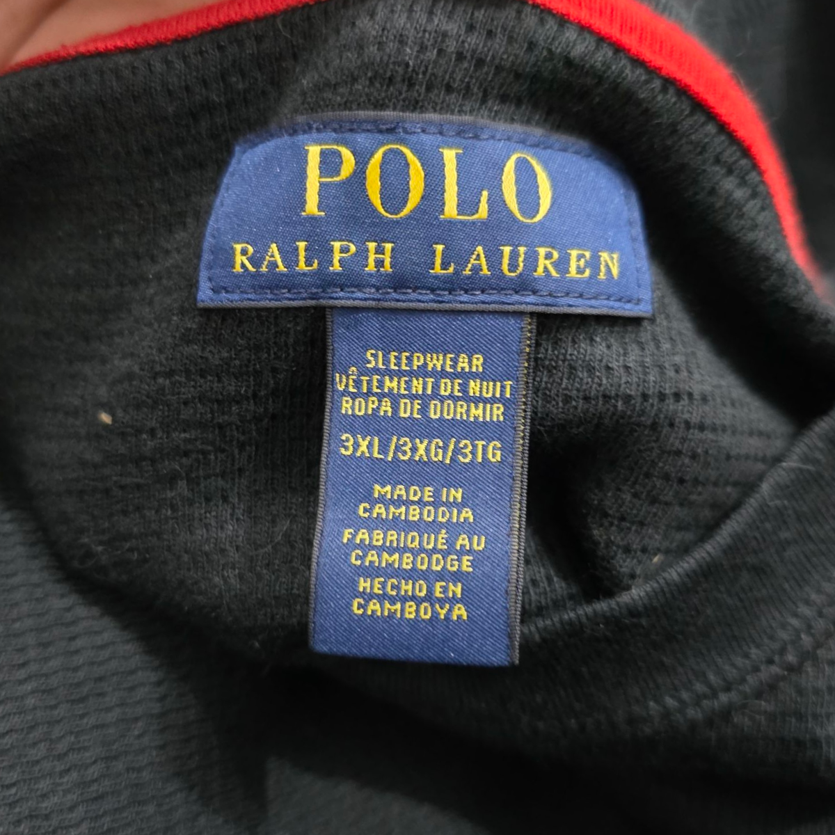 Playera Manga Larga Ralph Lauren 3xl Negro