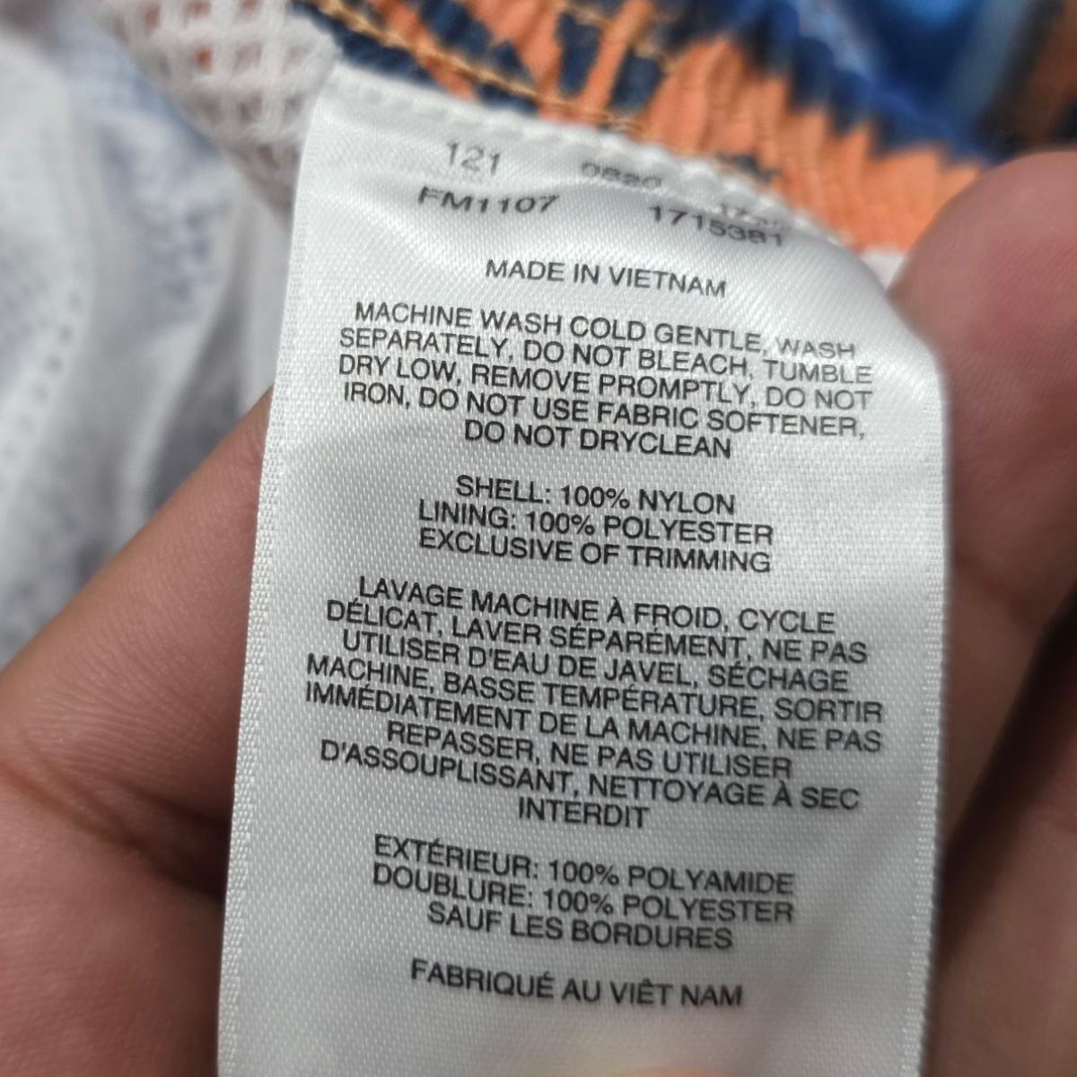Bermuda Columbia Pfg Xgrande Xl Azul Y Naranja Palmeras