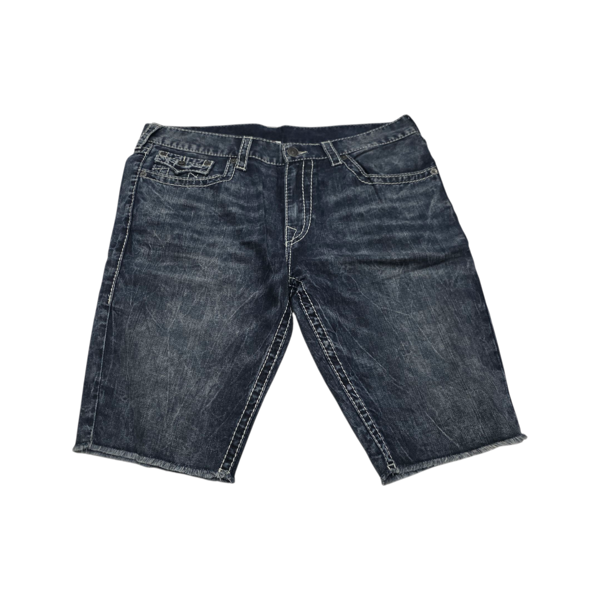 Bermuda True Religion Talla 38 Mezclilla Azul
