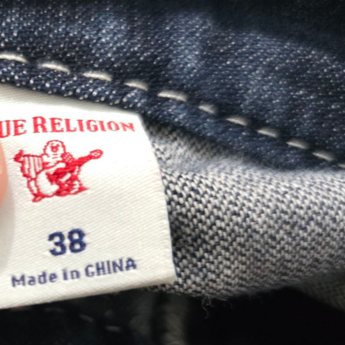 Bermuda True Religion Talla 38 Mezclilla Azul