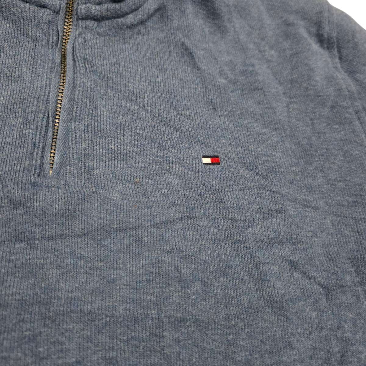 Sueter Tommy Hilfiger Mediano M Azul Cierre