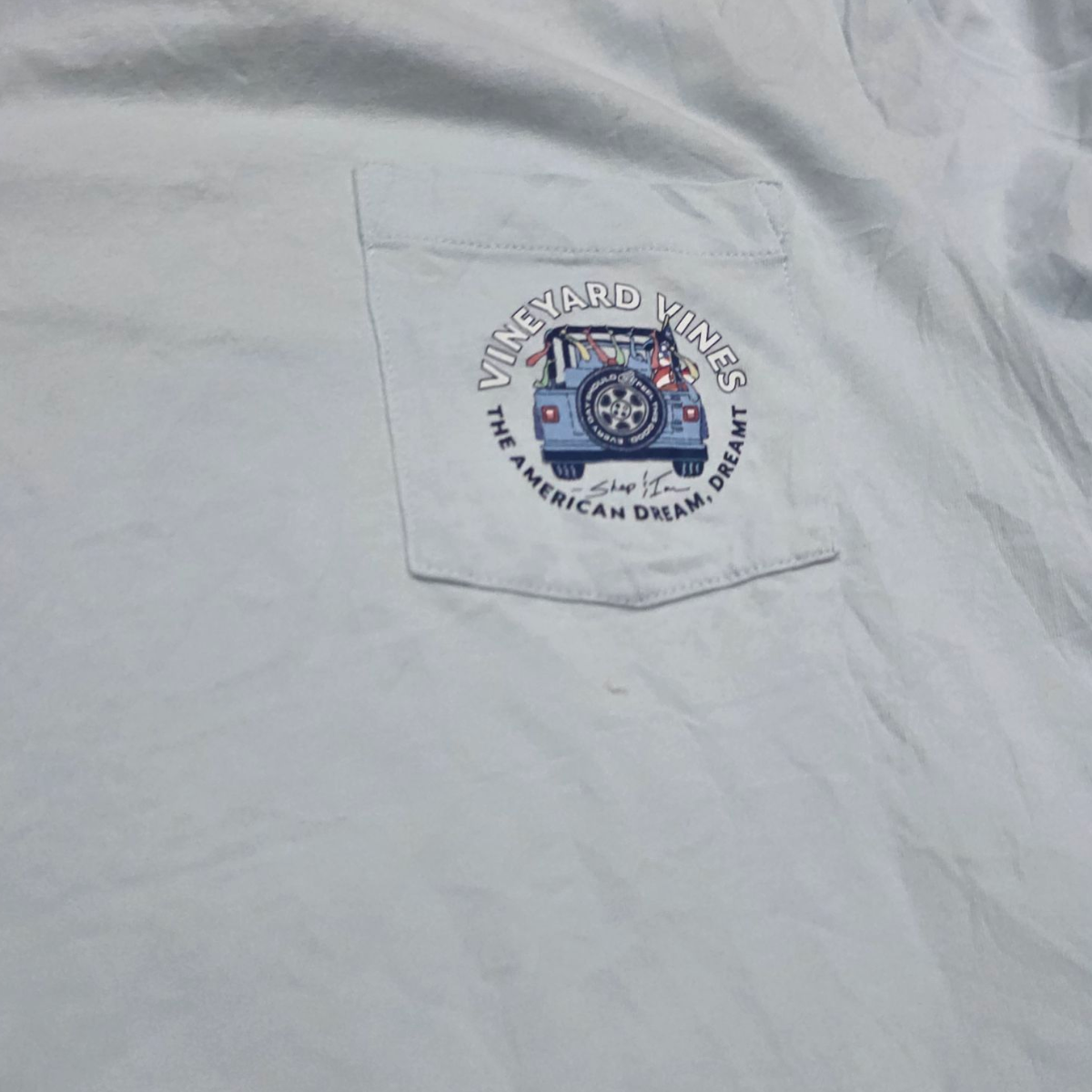 Playera Vineyard Vines Jeep Mediana M Azul Claro