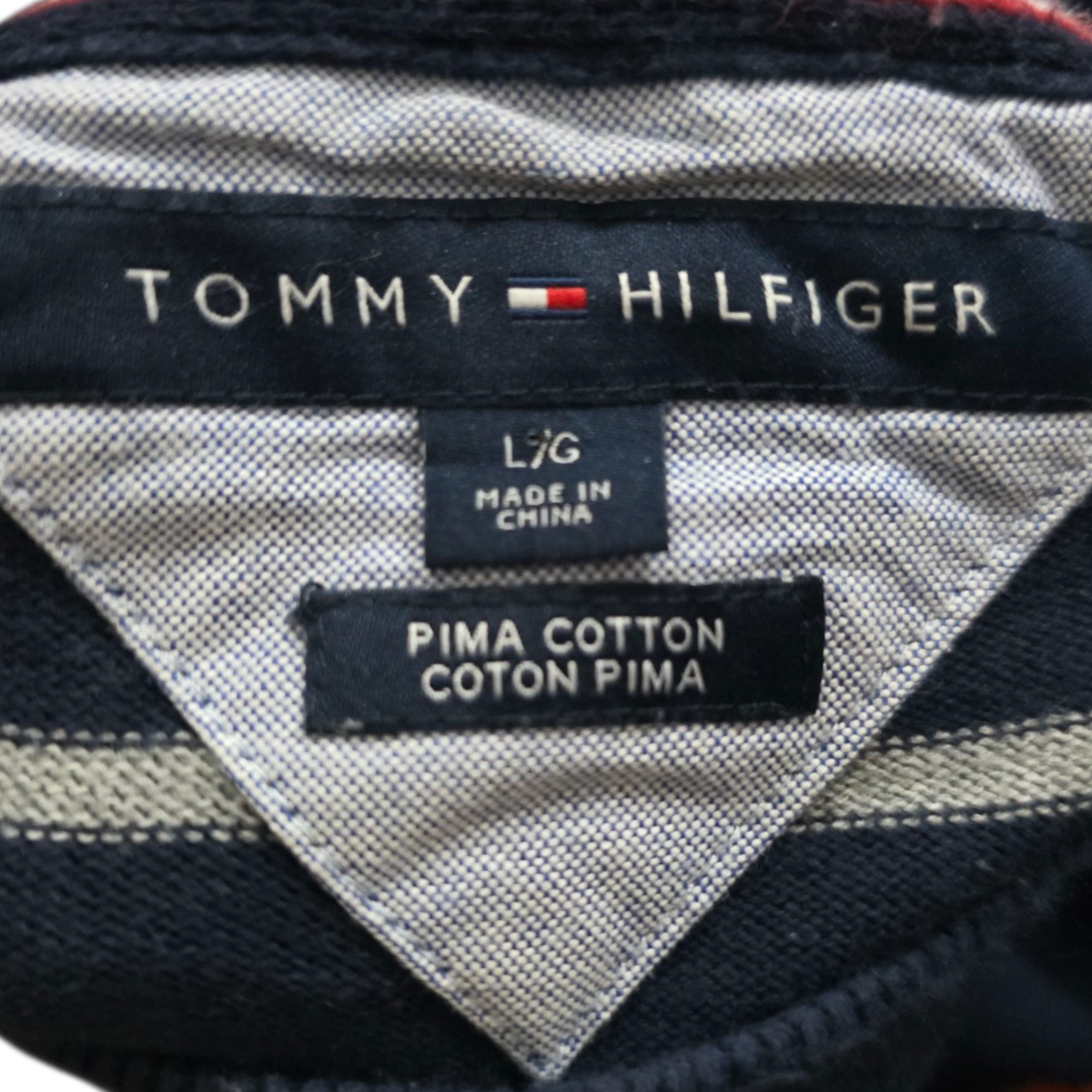 Sueter Tommy Hilfiger Grande L Azul Lineas