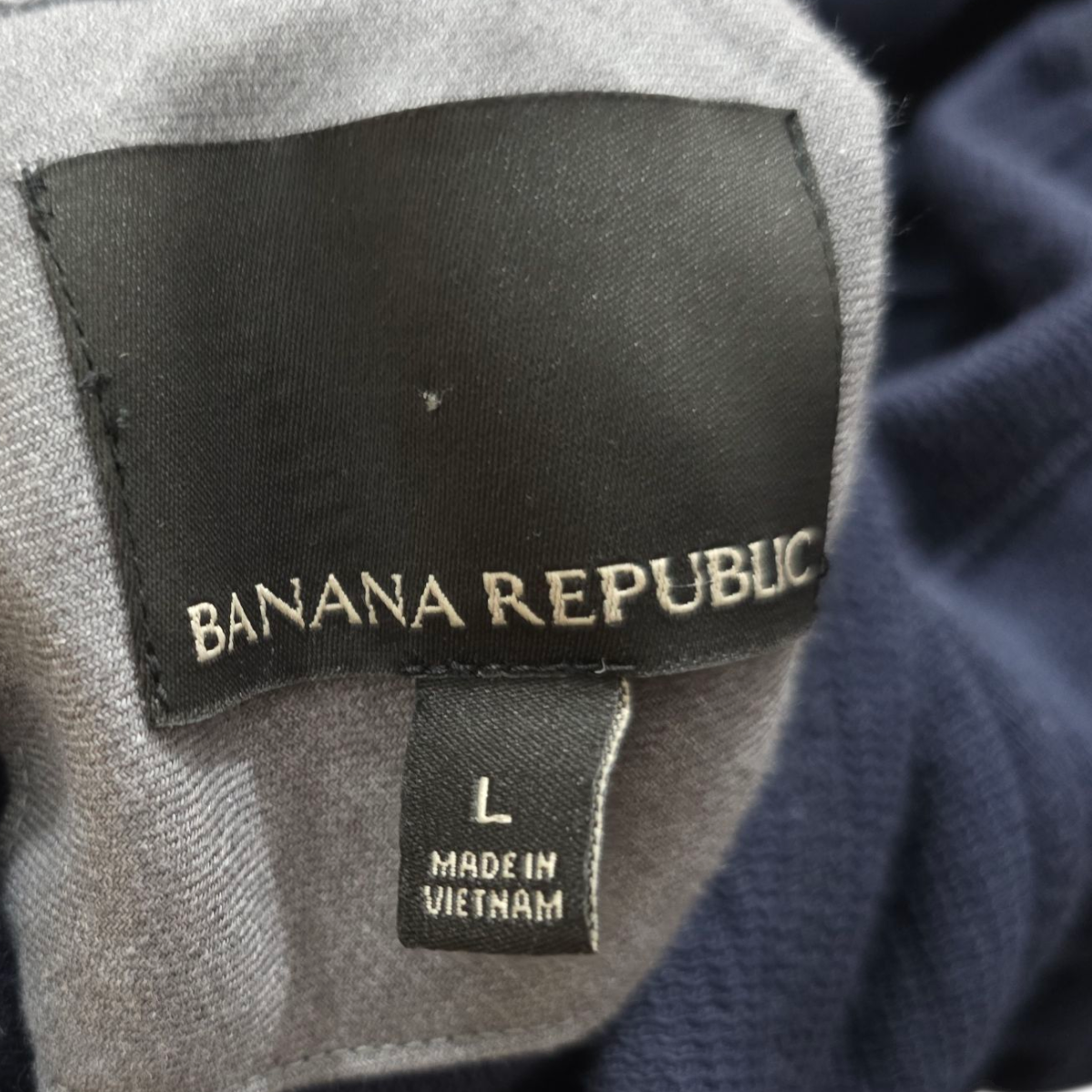Sueter Cierre Banana Republic Grande L Azul