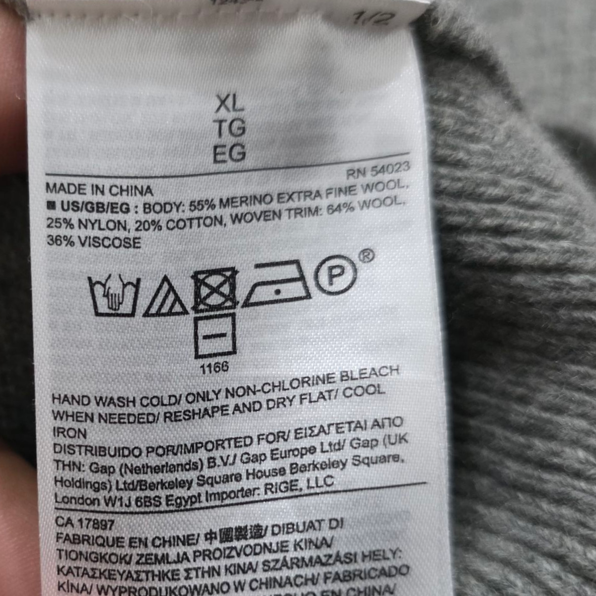 Sueter Banana Republic Xgrande Xl Gris