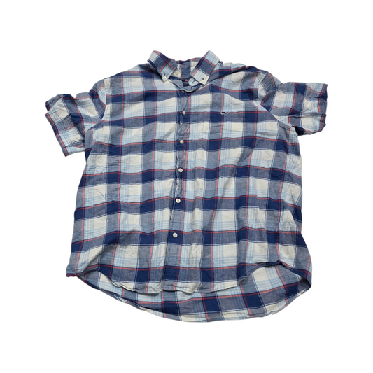 Camisa Vineyard Vines Xgrande Xl Cuadro Azul Y Blanco