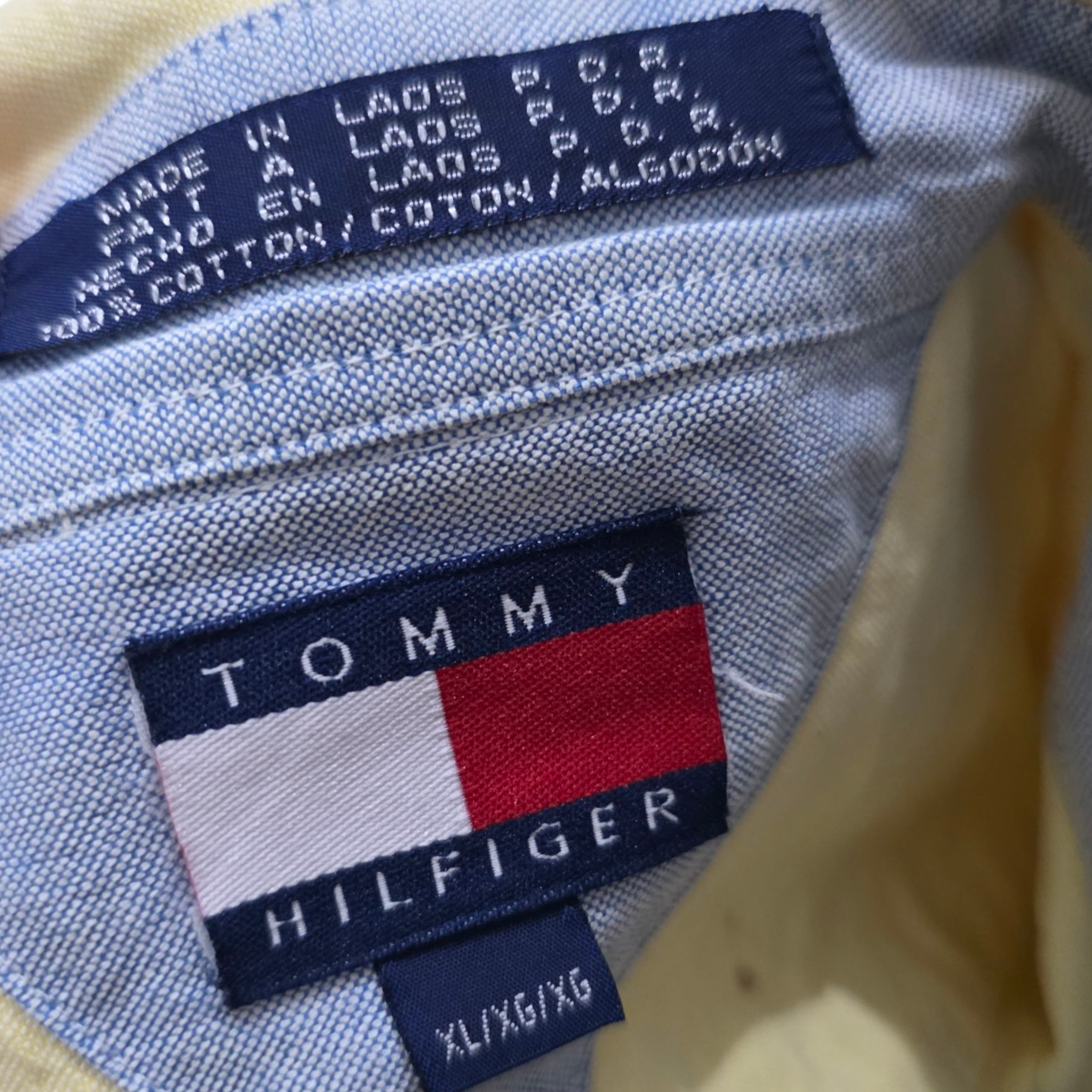 Camisa Tommy Hilfiger Xgrande Xl Amarillo