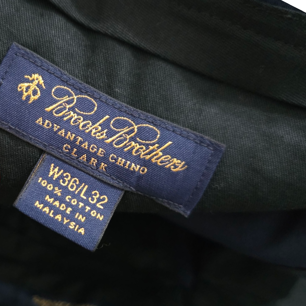 Pantalon Recto Brooks Brothers 36x32 Azul