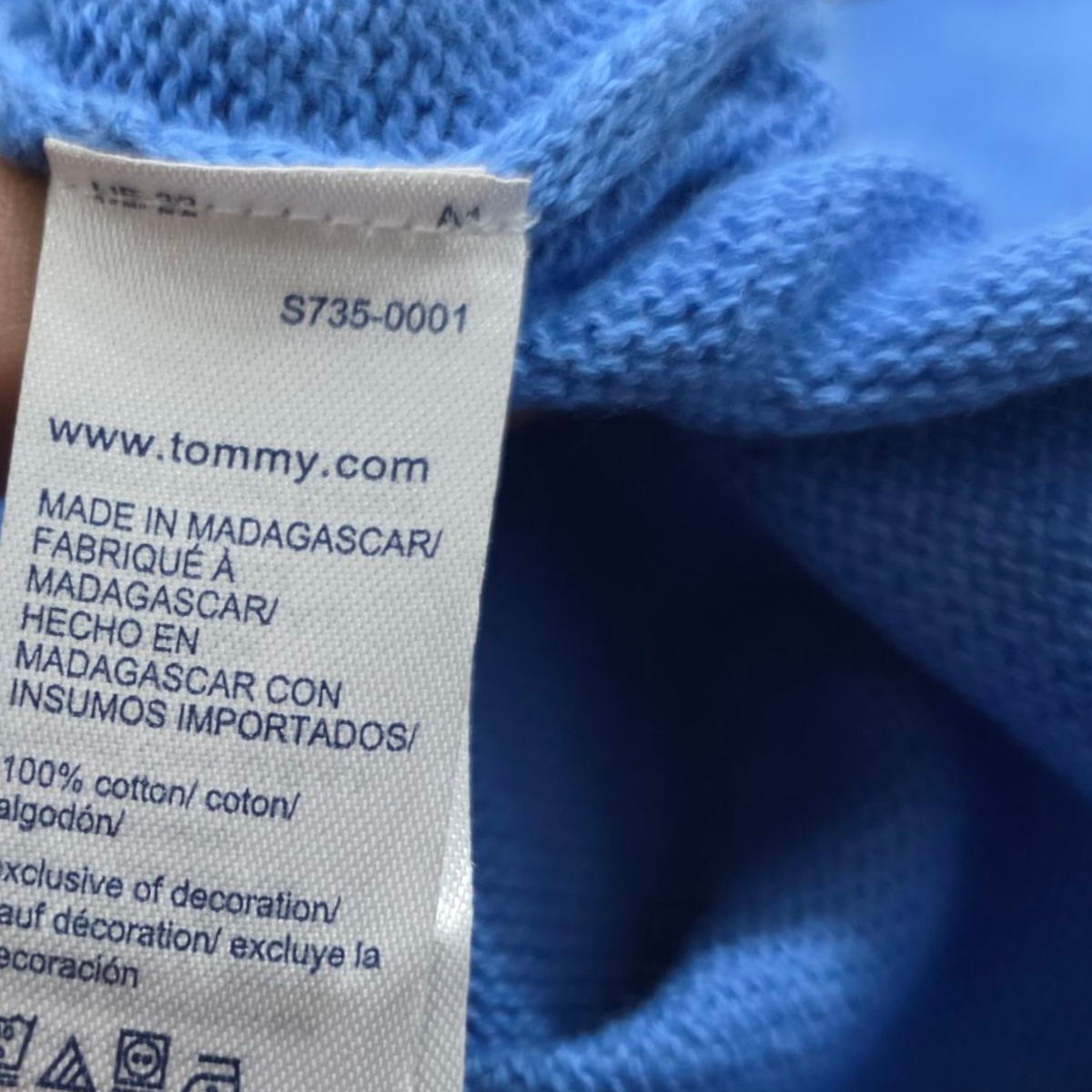 Sueter Tommy Hilfiger Chico S Azul Claro
