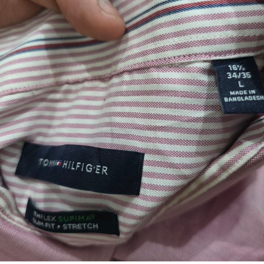 Camisa Tommy Hilfiger Grande L Rosa