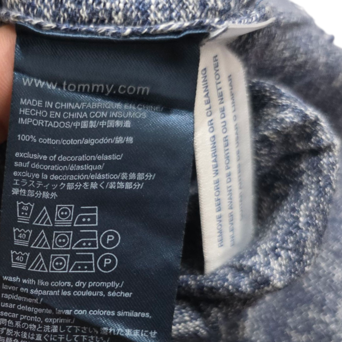 Sueter Tommy Hilfiger Grande L Azul