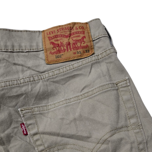 Pantalon Levis 502 31x32 Recto Cafe Claro