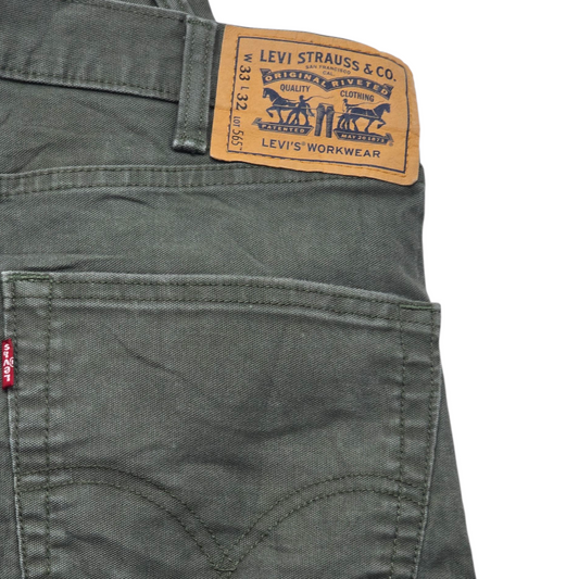 Pantalon Levis 565 33x32 Workwear Verde