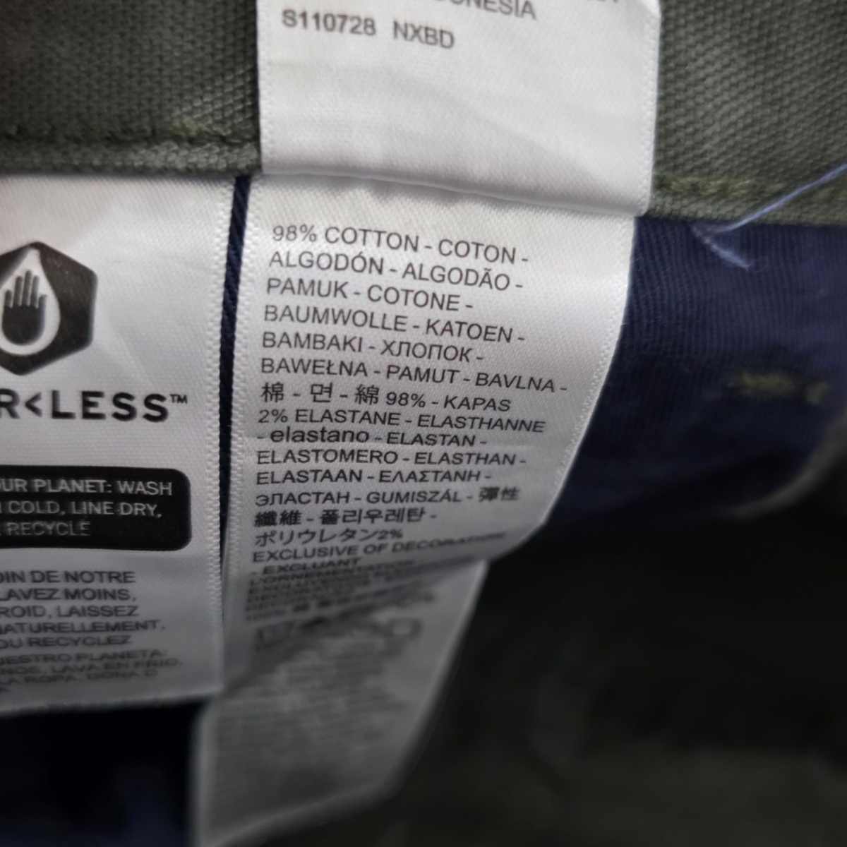 Pantalon Levis 565 33x32 Workwear Verde