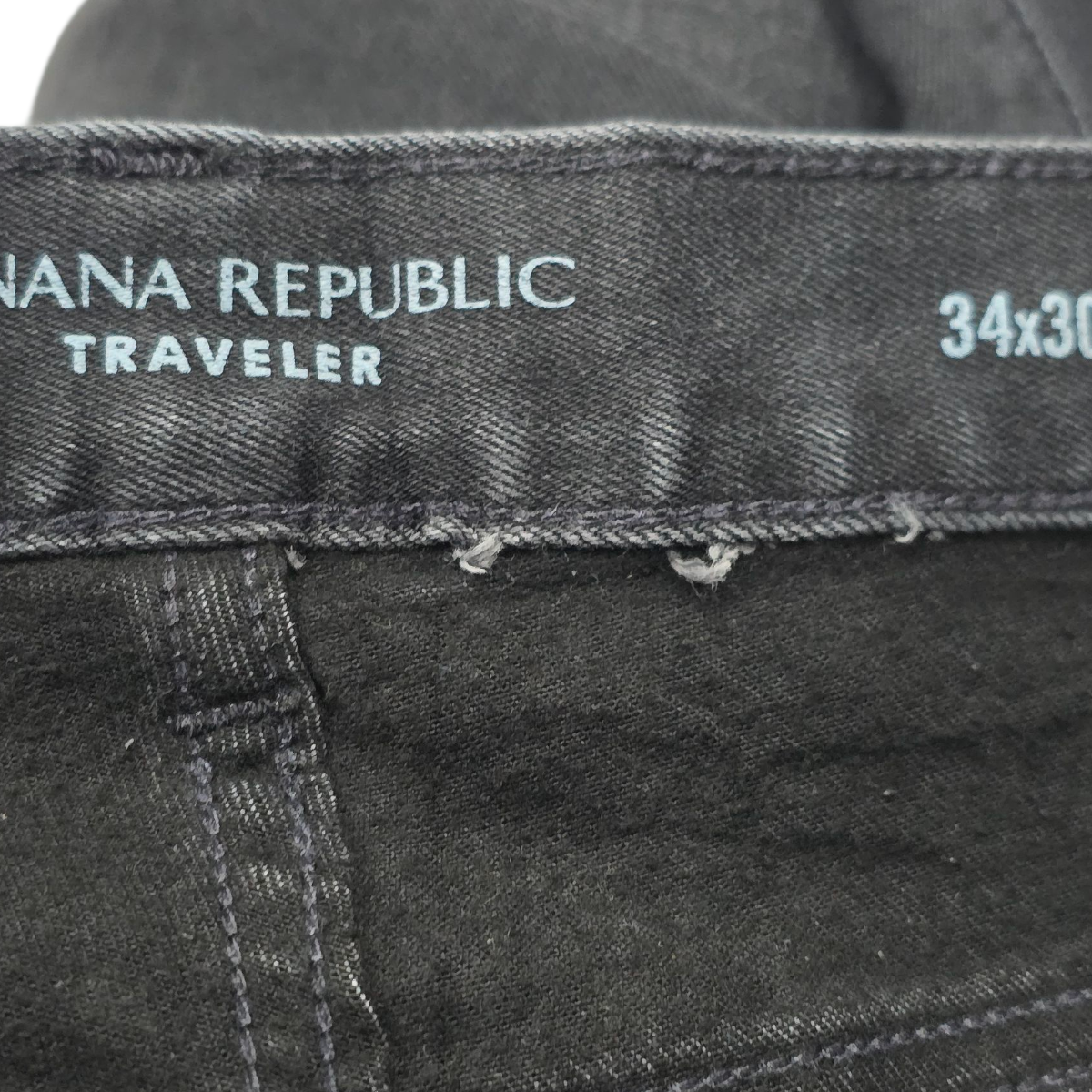 Pantalon Banana Republic 34x30 Negro Deslavado