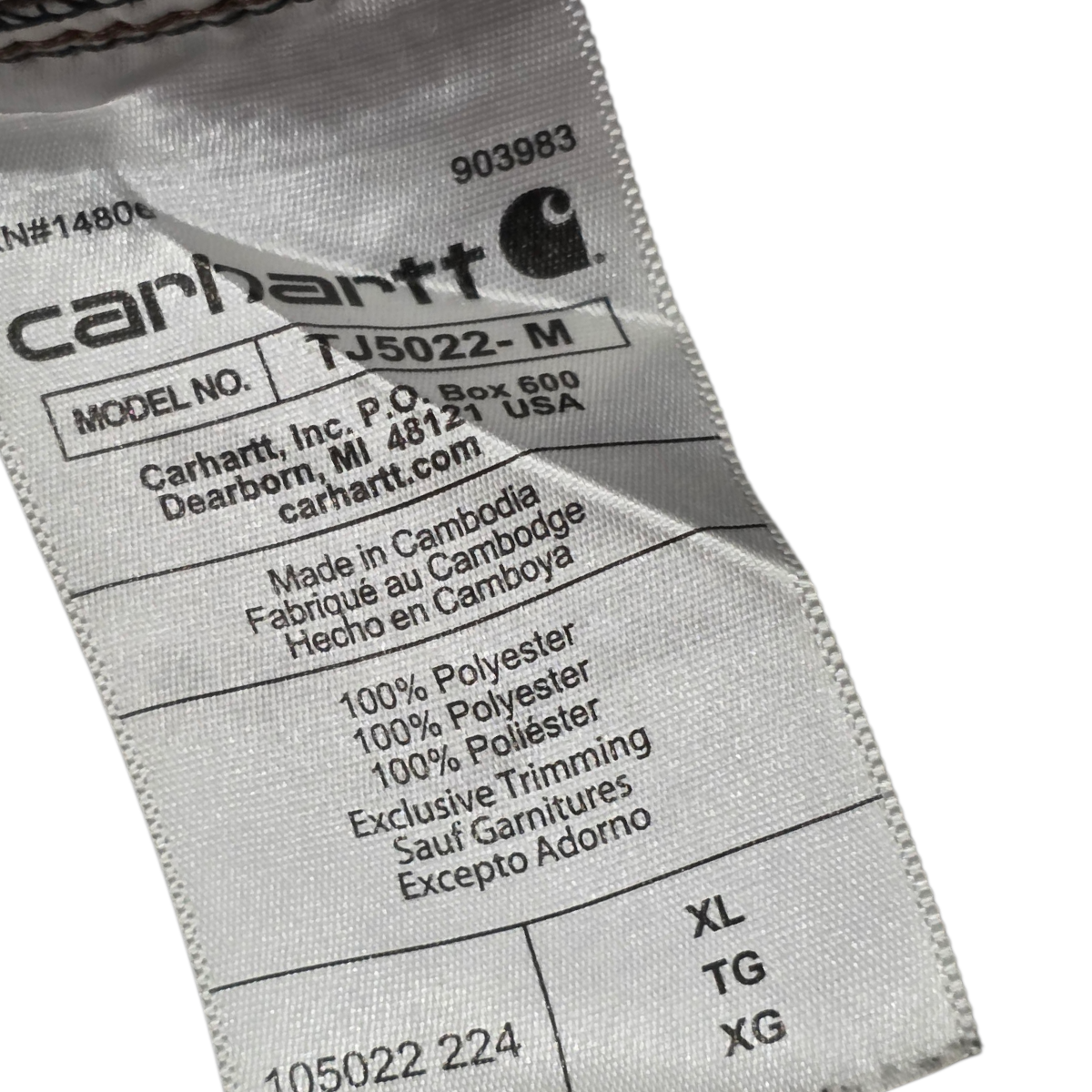 Chamarra Carhartt Xgrande Xl Vino