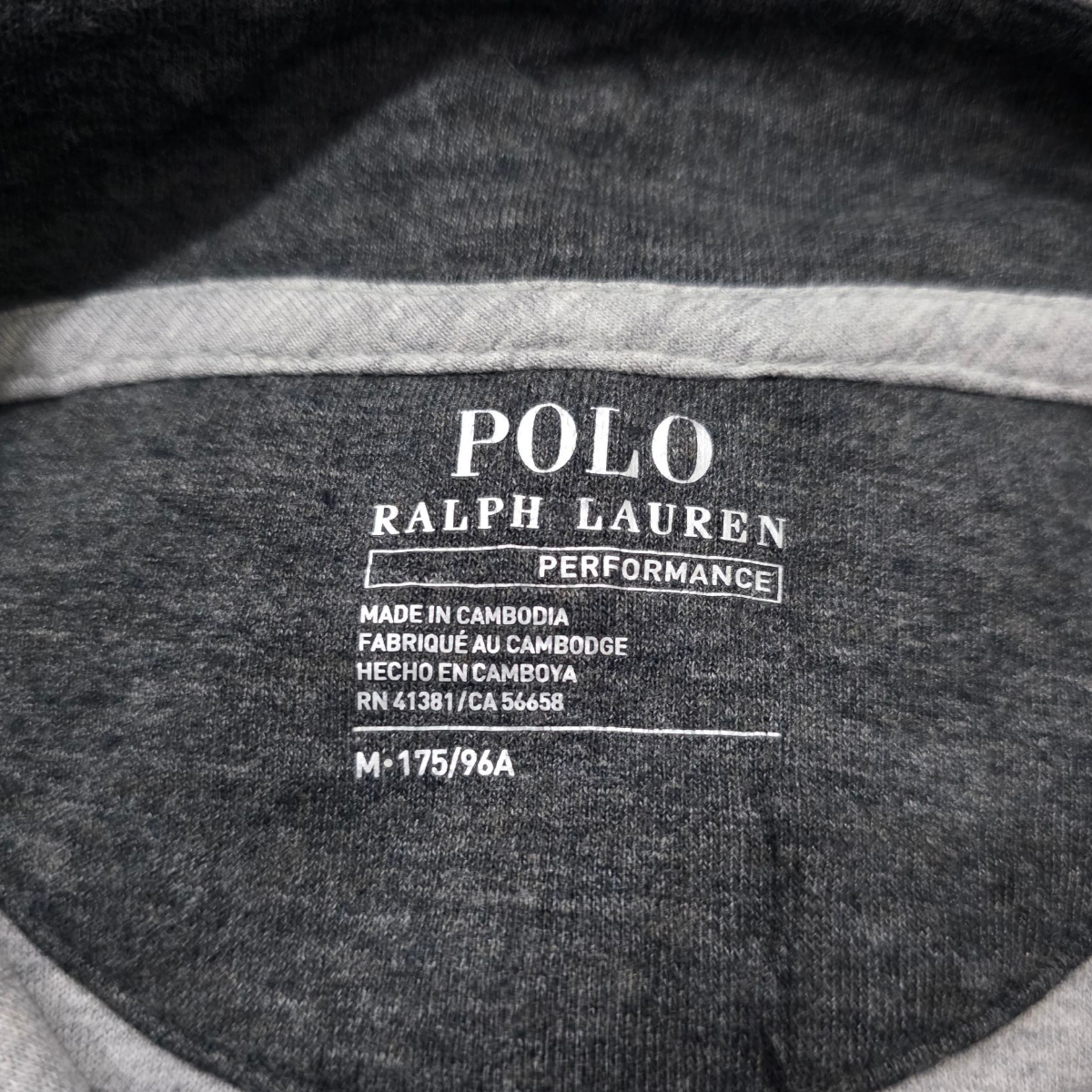 Sueter Ralph Lauren Mediana M Gris Pony Azul Performance