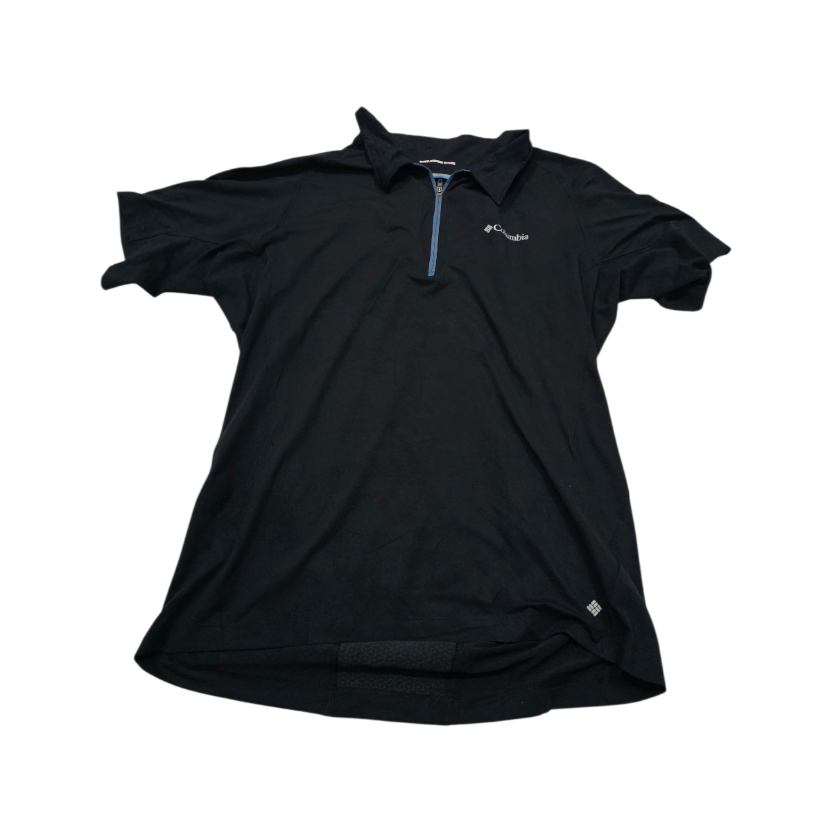 Playera Polo Medio Cierre Columbia Grande L Negro (Usado)