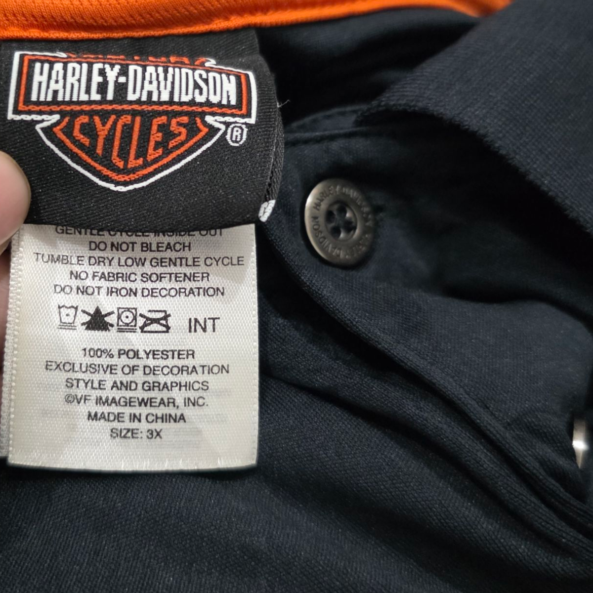 Playera Polo Harley Davidson 3x Negro