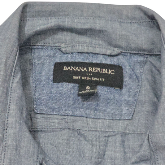Camisa Manga Corta Banana Republic Chico S Gris