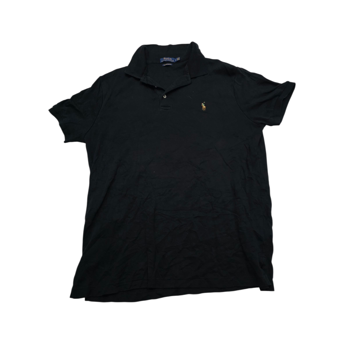 Playera Polo Ralph Lauren Grande L Custom Slimfit Negro