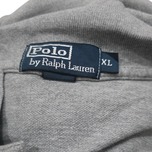 Playera Polo Ralph Lauren Xgrande Xl Gris Pony Azul
