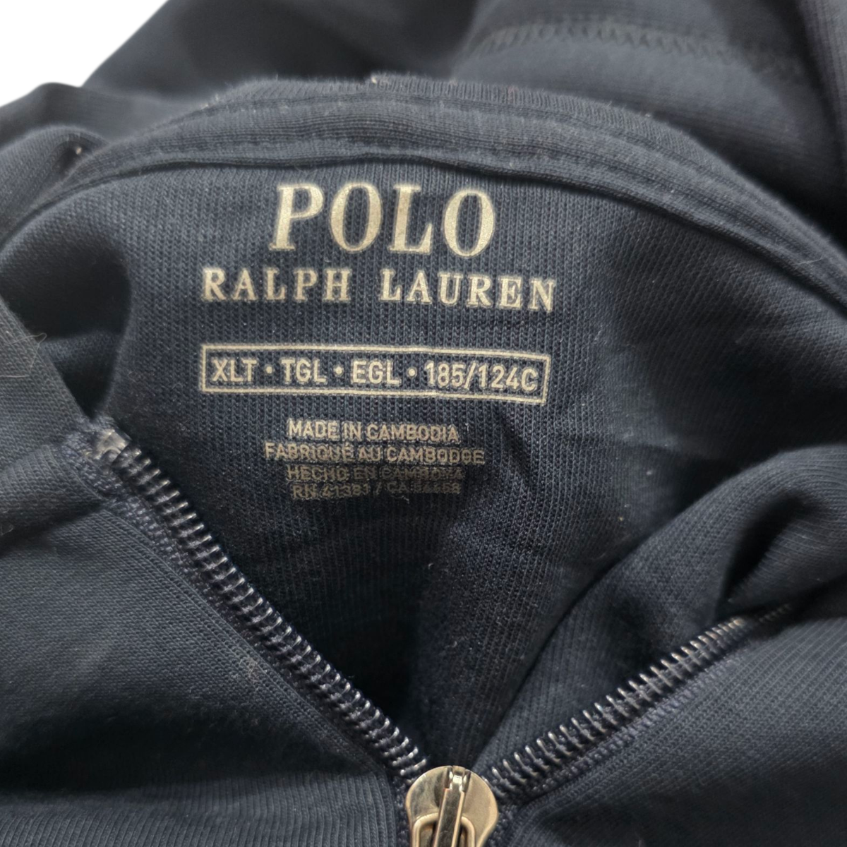 Sudadera Ralph Lauren Xgrande Xl Azul Marino