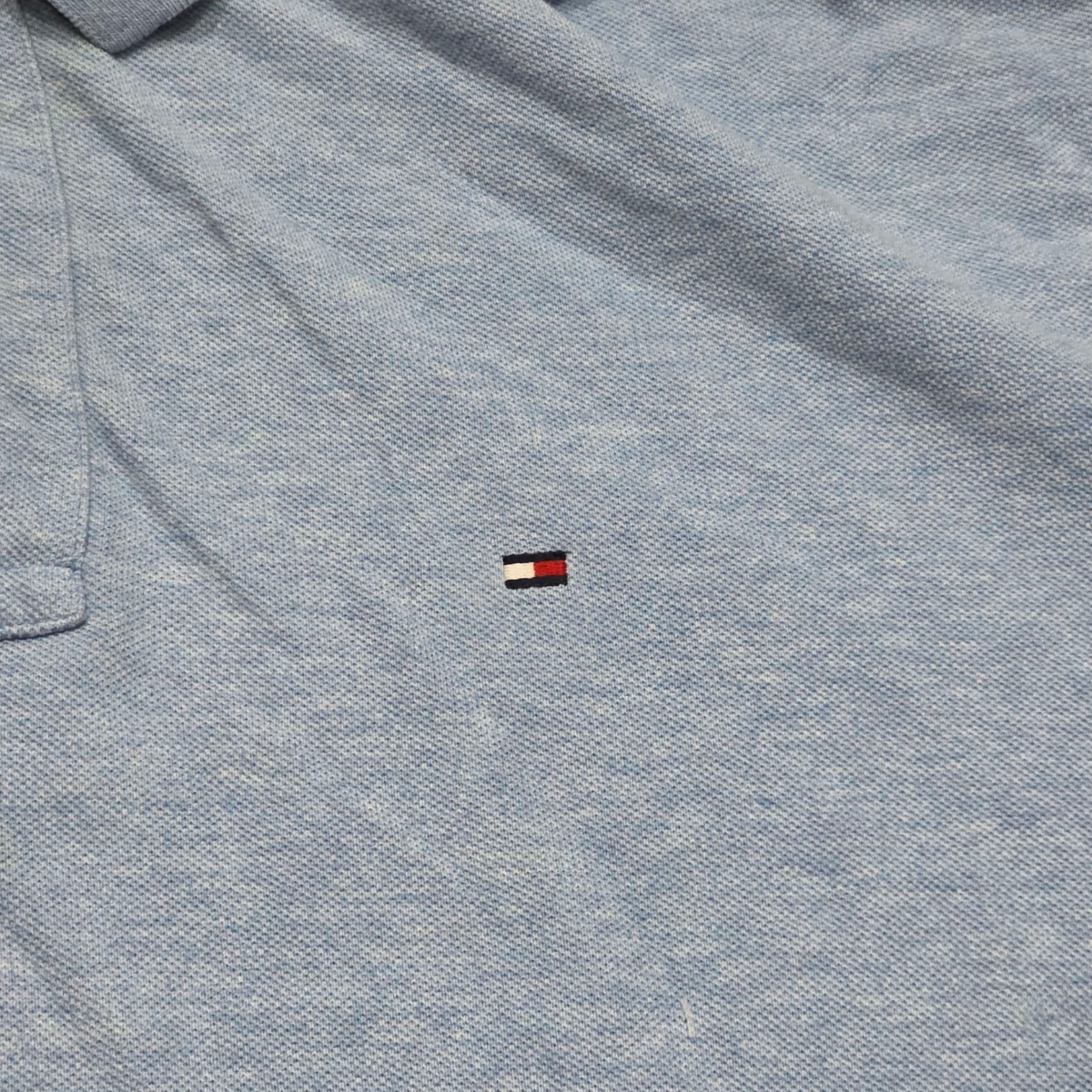Playera Polo Tommy Hilfiger Xgrande Xl Azul Claro (Usado)