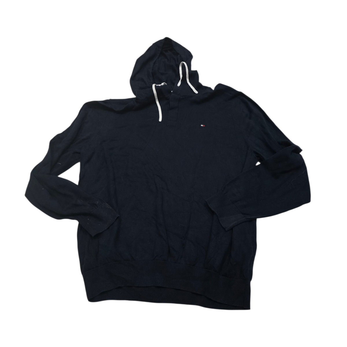 Sueter Tommy Hilfiger Xgrande Xl Azul Con Gorro