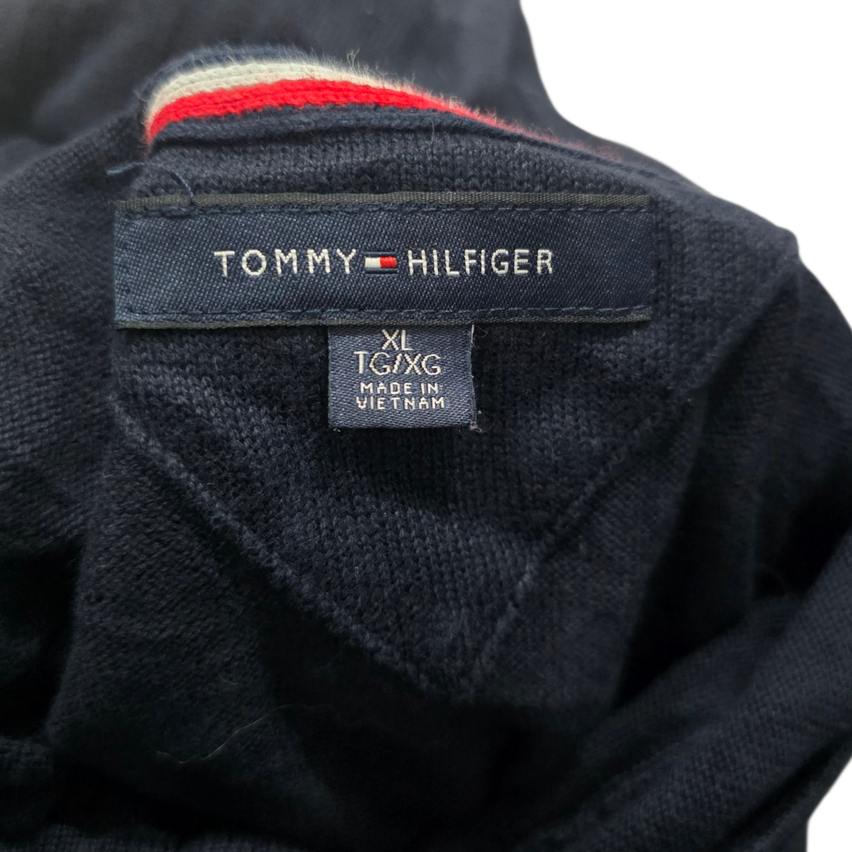 Sueter Tommy Hilfiger Xgrande Xl Azul Con Gorro
