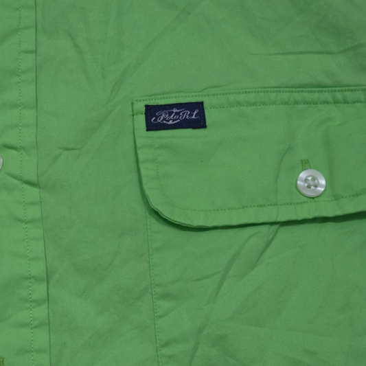 Camisa Manga Corta Ralph Lauren Mediana M Verde