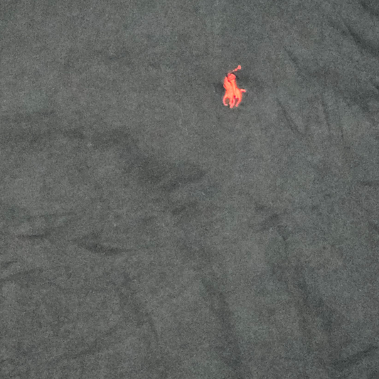 Playera Manga Larga Ralph Lauren Grande L Negro Pony Rojo