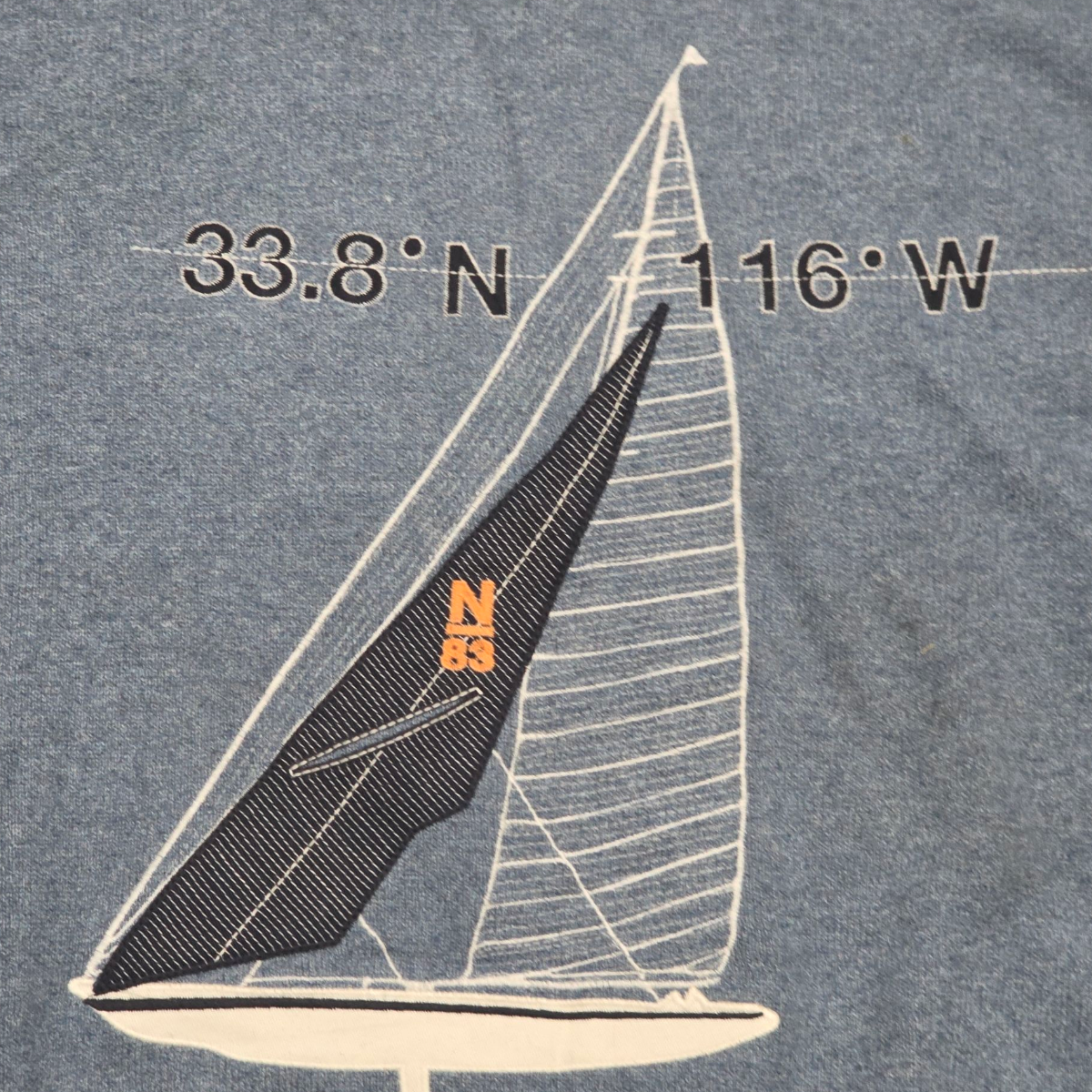 Sueter Nautica Azul Claro Xgrande Xl Velero (Usado)