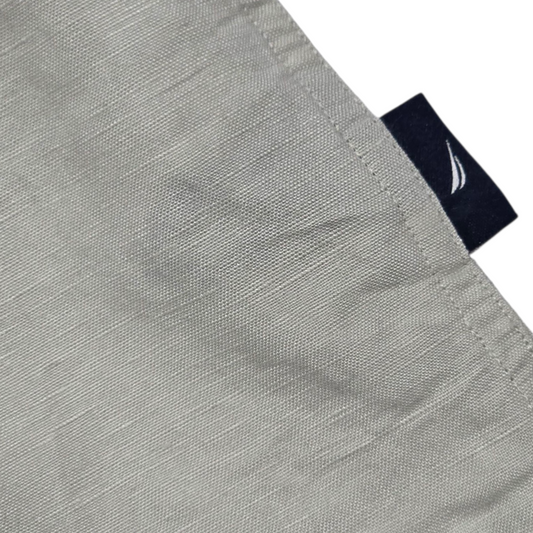 Camisa Manga Corta Nautica Xgrande Xl Beige Oscuro