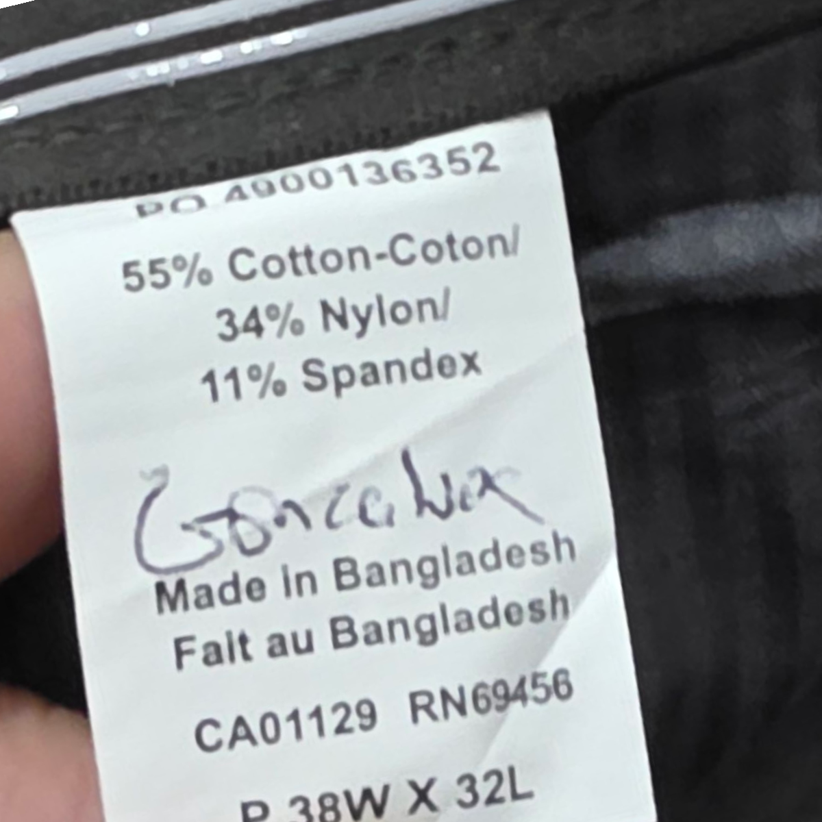 Pantalon Michael Kors 38x32 Slimfit Gris Oscuro Cenizo