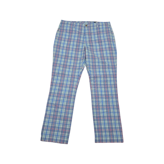 Pantalon Vineyard Vines 38x32 Breaker Pant Cuadro Azul (Usado)