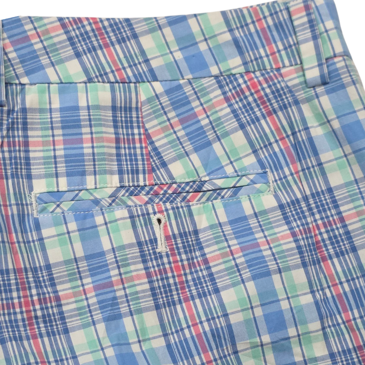 Pantalon Vineyard Vines 38x32 Breaker Pant Cuadro Azul (Usado)