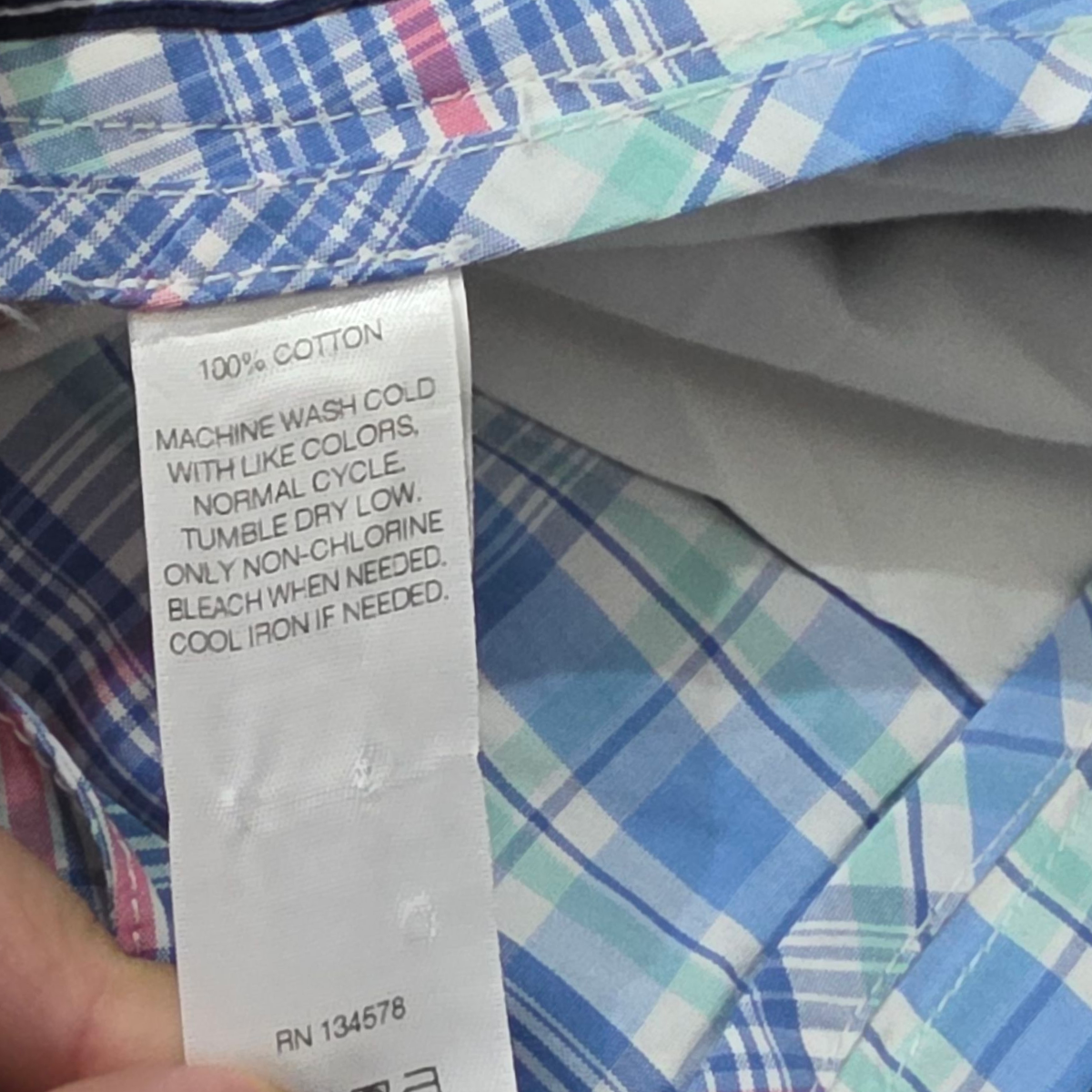 Pantalon Vineyard Vines 38x32 Breaker Pant Cuadro Azul (Usado)