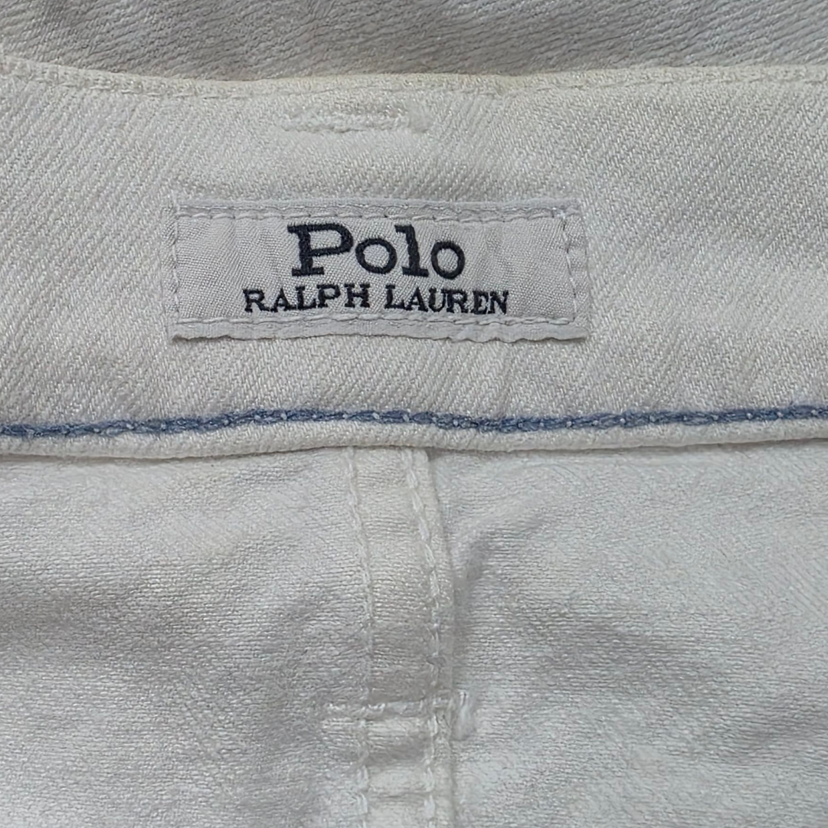 Pantalon Ralph Lauren 38x32 Recto Blanco