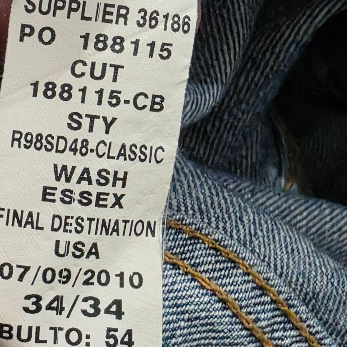 Pantalon Ralph Lauren 34x34 Azul Claro