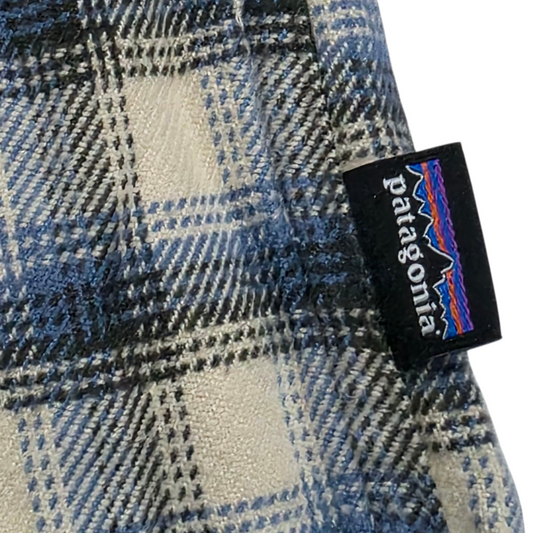Camisa Patagonia Xxl Cuadro Azul Y Beige