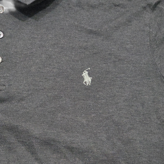Playera Polo Manga Larga Ralph Lauren Xgrande Xl Gris