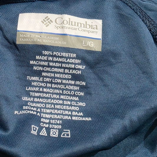 Playera Columbia Grande L Azul