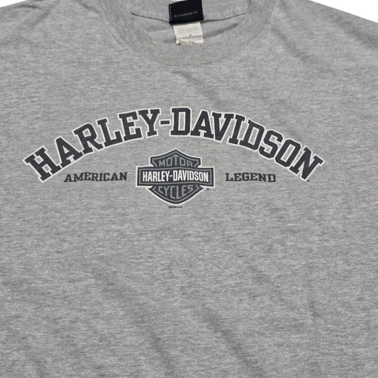 Playera Manga Corta Harley Davidson Grande L Gris