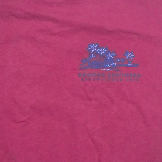 Playera Brooks Brothers Grande L Coral Oscuro